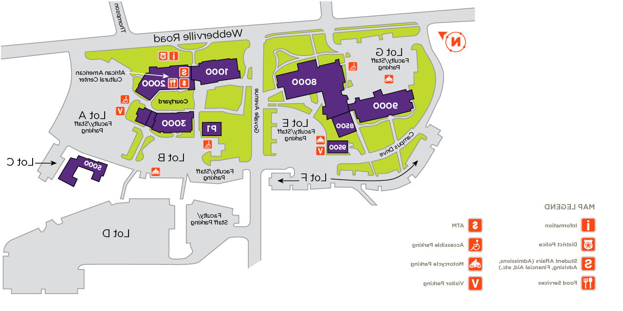 Map illustration of ACC Eastview Campus